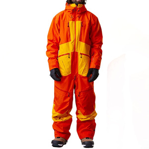 2026 Custom Panel Color Color Blocked Hooded <b>Ski</b> Suit Soft Shell Waterproof Breathable <b>Jacket</b> Full Zip Winter Outdoor <b>Retro</b> Men - Product Image 1