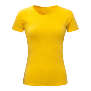 เสื้อยืดลำลองผู้หญิงขายส่ง สำหรับฤดูร้อน ผลิตจากผ้าฝ้าย 100% ระบายอากาศได้ดี เป็นมิตรกับสิ่งแวดล้อม รับทำโลโก้ตามสั่ง บริการ OEM - Product Image 4