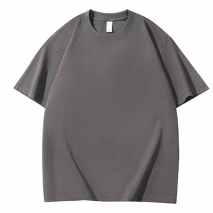 Camiseta Oversize de Algodón Grueso para Hombre, Corte Clásico Relajado, Cuello Redondo, Estilo Urbano, Moda, Venta al por Mayor, Ropa Personalizada - Product Image 2