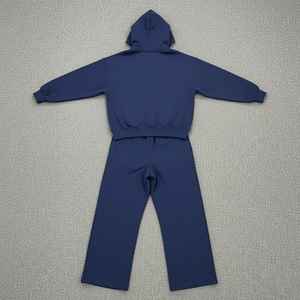 Conjunto Deportivo Casual de Dos Piezas para Mujer, 100% Algodón, Estampado de Gran Calidad, con Brillantina y Pedrería, para Otoño e Invierno - Product Image 2