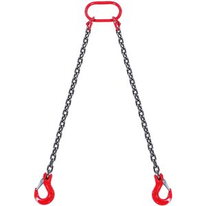 Paranco a Catena G80 con Capacità di Sollevamento 6600 Lbs/3 Tonnellate, Catena da 5/16 Pollici x 5 Piedi, Ganci Professionali per Sollevamento - Product Image 1