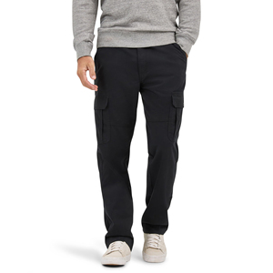 Fashion Men's Casual Solid Color <b>Elastic</b> <b>Waist</b> Long Straight Leg Canvas Fabric Breathable Lightweight Outdoor <b>Trousers</b> - Product Image 1