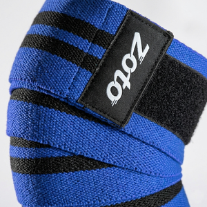 Bandes de soutien pour genoux de musculation élastiques avec logo personnalisé, robustes, pour la musculation, les squats, vente en gros - Product Image 4
