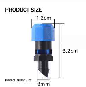 Couverture d'eau étendue avec un arroseur en plastique à transmission par engrenages à 360° pour les fermes, les jardins et l'irrigation agricole. - Product Image 1