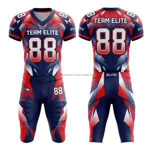 American Football Uniform Full Set Custom Sublimation Printing Team Jersey <b>Pants</b> <b>Padded</b> Sports Wear - Product Image 2