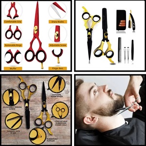 Ciseaux de barbier de couleur unique, qualité supérieure, outils professionnels de coupe de cheveux, lames en acier inoxydable, best-sellers, prix de gros bas - Product Image 6