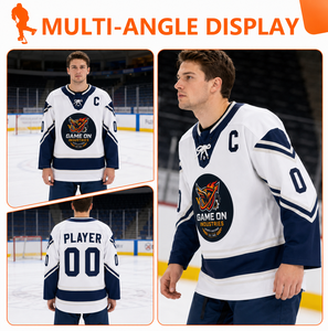 Maillot de hockey sur glace personnalisé avec graphiques de design tendance, imprimé par sublimation, 100% polyester, séchage rapide, écologique, respirant, pour hommes - Product Image 2