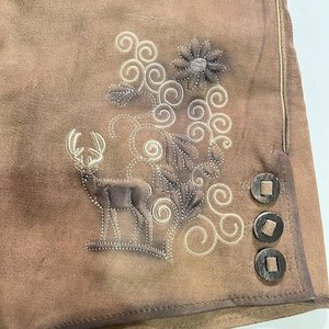 Men's Lederhosen Shorts High Waist Embroidered <b>Animal</b> <b>Pattern</b> Button Fly Vintage Breathable Casual Shorts Trachten Bavarian - Product Image 5