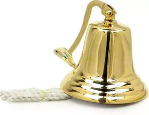 Heavy Duty Brass <b>Door</b> Bell <b>Rustic</b> Finish Traditional Indian Temple Style Bell For Home Entrance Decoration - Product Image 6