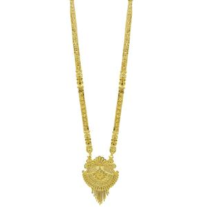 Wholesale Brass 14K 18K 24K Micron Gold Flower Design Long Necklace & Earrings Set for <b>Wedding</b> - Product Image 3