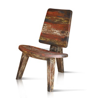 Chaise longue bateau antique design du milieu du siècle pliable à la main en bois de teck massif meubles d'hôtel en plein air indonésie
