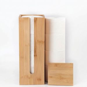 Boîtes à mouchoirs écologiques modernes européennes en bambou, boîte à mouchoirs carrée et porte-papier pour la maison, les restaurants, les hôtels, avec logo personnalisé - Product Image 2