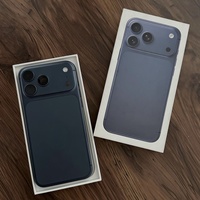 Nouvel Arrivage – iPhone 17 Pro Max d'occasion d'origine de haute qualité, débloqué 5G, iOS 26, Bleu Profond, Double SIM, Orange Cosmique 17promax