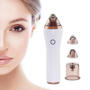 เครื่องดูดสิวเสี้ยนแบบมือถือ ไฟฟ้า กำจัดสิวหัวดำ บริเวณใบหน้า/จมูก พร้อมฟังก์ชั่นประคบร้อน หน้าจอ LED หัวดูด 4 แบบ ชาร์จผ่าน USB - Product Image 6