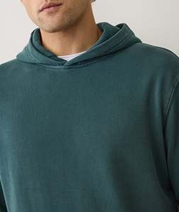 High Quality No <b>Strings</b> Fleece Oversized Polyester/Cotton Blend Pullover Hoodie Wholesale Custom Logo Printing Embroidered Men's - Product Image 3
