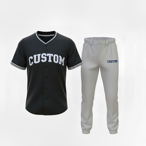 Ensembles d'uniformes de baseball/softball personnalisés de haute qualité, imprimés, grande taille, unisexe adulte, 100 % polyester, anti-humidité, été - Product Image 1