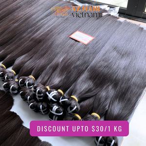 ผมมนุษย์สำหรับต่อผมแบบเรมี่แท้100% เกรด12A ผมปลอมสำหรับต่อผมตรง100% หนังกำพร้า - Product Image 4