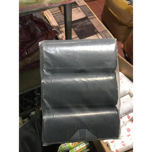 Black LDPE Moisture Proof Heat Seal Zipper Top Disposable Food Grade Household Trash Bags for <b>Kitchen</b> Waste - Product Image 6