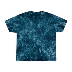 T-shirt surdimensionné en coton 100 % personnalisé tie-dye pour homme, style décontracté, avec logo, effet délavé à l'acide, tricoté - Product Image 4