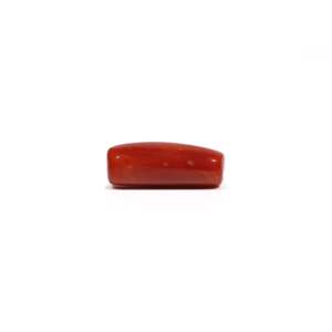 Natural Red Coral Oval Cabochon 7.2 Carat Loose Gemstone for Fine Jewelry - Product Image 3