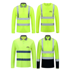 เสื้อโปโลสะท้อนแสงความปลอดภัยสูงรุ่นล่าสุด แขนยาว แขนสั้น สีเหลือง ชุดทำงานพร้อมโลโก้ E-Road - Product Image 6