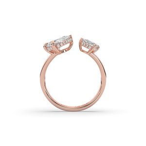 Bague de fiançailles et d'anniversaire solitaire en or massif 14 carats avec diamant ovale brillant de 4,22 carats créé en laboratoire, design unique et léger - Product Image 6