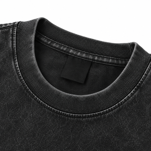 T-shirt personnalisé noir surdimensionné en coton épais 100% écologique et respirant, fabricant Pakistan, marque privée, streetwear - Product Image 3