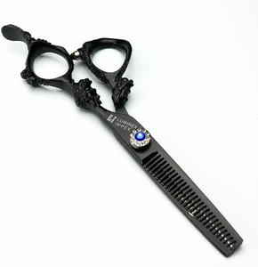 NYBL-55 5.5inch Straight <b>Left</b>-<b>handed</b> <b>Scissors</b> JAPAN 440C Sharp 58-59HRC Hardness Stainless Steel Handle Barber Shears Hair 28 - Product Image 5
