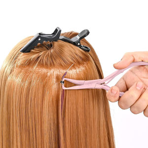 Kit de pinces professionnelles pour extensions de cheveux, pour l'installation et le retrait des extensions à micro-anneaux, outil de salon - Product Image 4