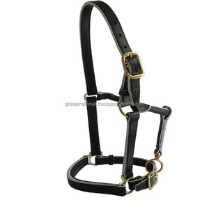 Harnais pour cheval en cuir véritable noir et brun Havana, doublement réglable, très résistant, disponible dans toutes les tailles et couleurs sur mesure - Product Image 2