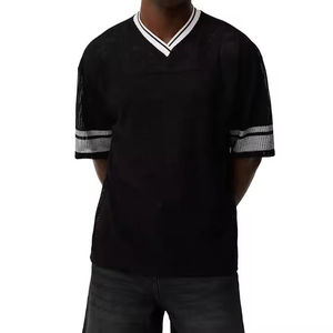 Camisetas Formales de Cuello en V para Hombre, Personalizadas con Impresión OEM, de Algodón Orgánico, Ecológicas, Antiarrugas, de Secado Rápido, con Serigrafía - Product Image 1