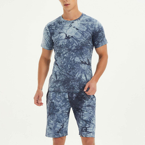 Conjunto de Verano para Hombre, Informal, Transpirable, Camiseta de Manga Corta y Pantalones Cortos, Conjunto Sólido de Dos Piezas, Colección Esencial - Product Image 4