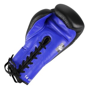 Gants de MMA professionnels en cuir véritable à lacets, noir mat, pour entraînement, sparring, grappling, boxe, Muay Thai, évacuation de l'humidité, extérieur - Product Image 4