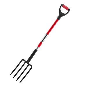 Forca da Giardinaggio a 4 Denti Rinforzata con Manico in Fibra di Vetro, Forca da Giardinaggio 45 cm con Impugnatura a Y in Acciaio Forgiato per Scavare nel Giardino - Product Image 3