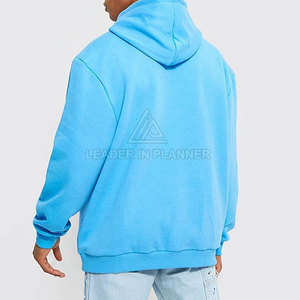 เสื้อฮู้ดดี้ผู้ชายแบบสวมหัว ดีไซน์สั่งทำพิเศษ คุณภาพสูง ทรงโอเวอร์ไซส์ สีพื้น เรียบง่าย สั่งตัดไซส์ได้ ผลิตในปากีสถาน - Product Image 2