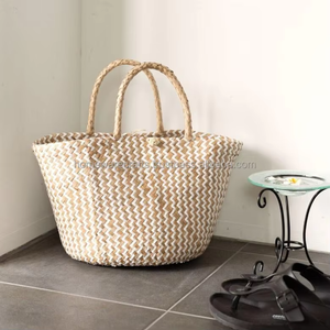 New Products for Summer Straw Bag Travel Daily Market Shopping Bag from Natural Seagrass Fiber Fashion Storage - Product Image 2