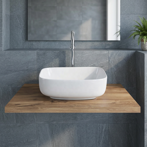 Vasque décorative en porcelaine Vistaar, lavabo sur pied moderne et luxueux pour hôtel, villa, décoration intérieure de salle de bain - Product Image 4