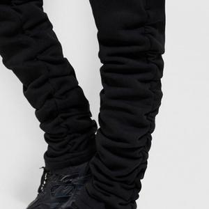 Ensemble de survêtement streetwear pour homme, surdimensionné, avec logo personnalisé, de haute qualité, 100% coton molletonné, pour la gym, jogging, automne, deux pièces - Product Image 2