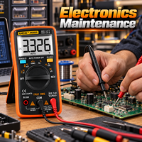 Multimètre numérique True RMS AN8009 à sélection automatique de plage, 9999 affichages, testeur électrique pour électriciens et réparations, vente en gros