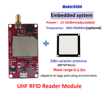 Módulo Lector RFID UHF Invelion R300 860-960MHz Largo Alcance 20m, Carcasa ABS, Antena SMA, USB TTL, para Raspberry Pi Arduino