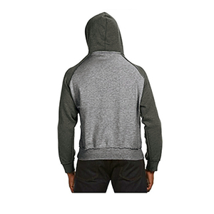 Sudadera con capucha de felpa francesa de 200 g/m² para hombre, tejido de punto, color liso, peso pesado, anti-bolitas, de algodón/spandex, estilo oversize, informal, con cierre frontal - Product Image 5
