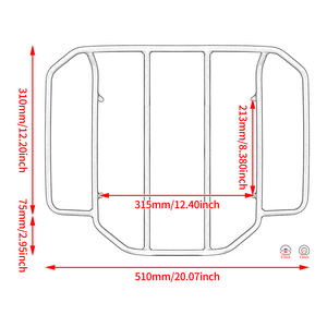 חבילת סיור אופנוע חבילה מטען עליון מתלה שחור/כרום עבור הרלי סיור דרך רחוב המלך כביש גלידת פלור flhx 1984-2020 2021 - Product Image 5