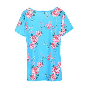 Most Popular <b>Top</b> Trending Breathable Eco Friendly Womens Digital Printing 100% Cotton T Shirt All Sizes Available All Seasons - Product Image 3