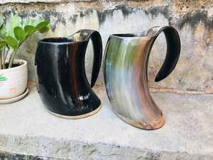 Taza Vikinga Ecológica Hecha a Mano con Cuerno de Búfalo, Impermeable, Estilo Náutico, Personalizable, para Beber, Decoración de Bodas, Regalo - Product Image 6