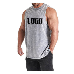 Débardeur pour homme sans manches, t-shirt de sport athlétique, gilet de fitness respirant, vêtements de sport d'été, matière confortable pour le quotidien - Product Image 5