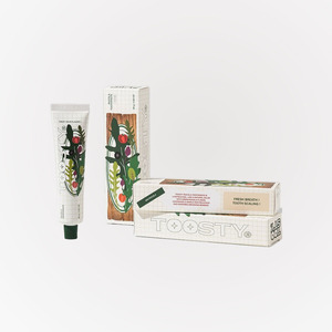 Pasta de dientes coreana K-Beauty Tusti Tusti Rucola 80g Hecho en Corea cuidado bucal diario pasta dental - Product Image 1