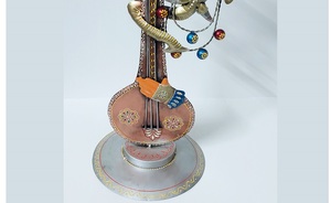 Escultura Decorativa Premium de Ganesh Ji con Sitar para Elevar el Ambiente Ejecutivo, Ideal para Decoración de Escritorio de Oficina y Área de Estudio - Product Image 4