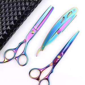 Kit de coiffure professionnel : ciseaux de barbier, ciseaux à effiler, rasoir - Product Image 2