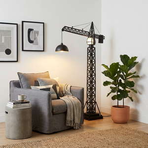 Lámpara de Pie de Estilo Nórdico Minimalista IQBAL COLLECTION, Negra, Altura Ajustable, Bombilla LED, Metal, 2700K, Luz Blanca Cálida Suave, para Oficina, Fácil de Usar - Product Image 3