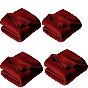 Couverture polaire tricotée 100 % polyester fabriquée en Inde avec logo personnalisé – Couverture promotionnelle - Product Image 1